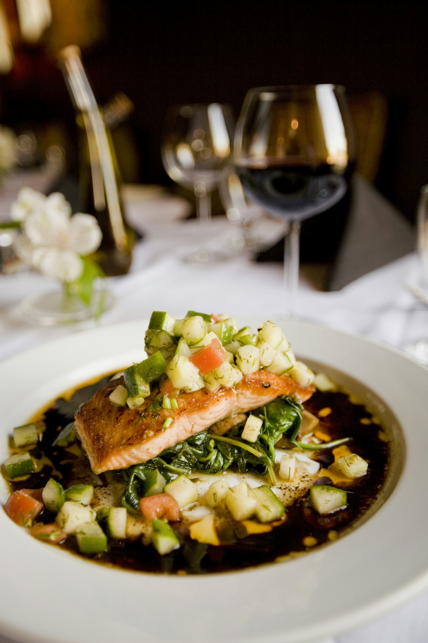 Stuffed Branzino at Helm and Honey